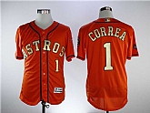 Astros 1 Carlos Correa Orange 2018 Gold Program Flexbase Stitched Baseball Jerseys,baseball caps,new era cap wholesale,wholesale hats